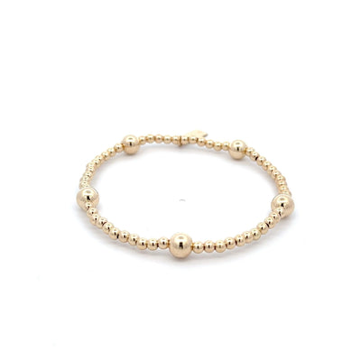 pscallme armband 5 dot gold/zilver