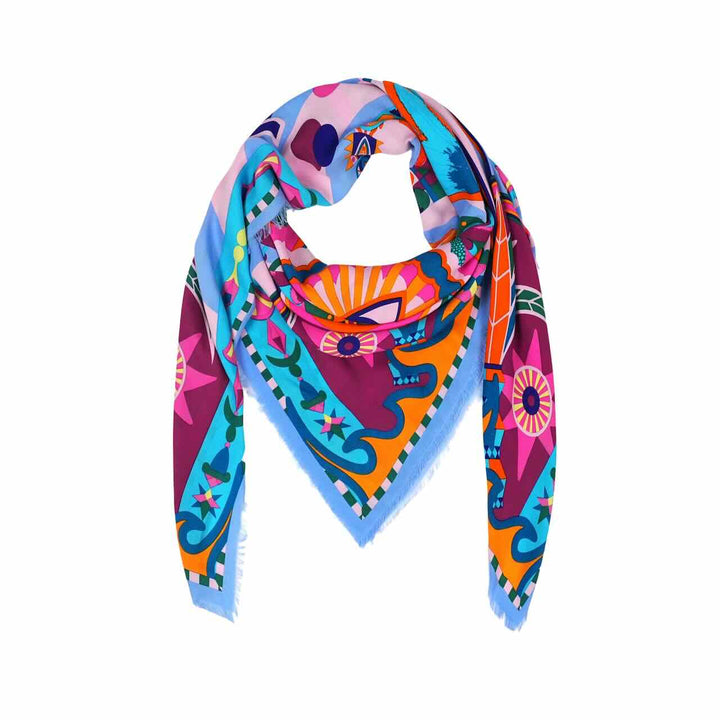 wild paris sjaal echanted blue big