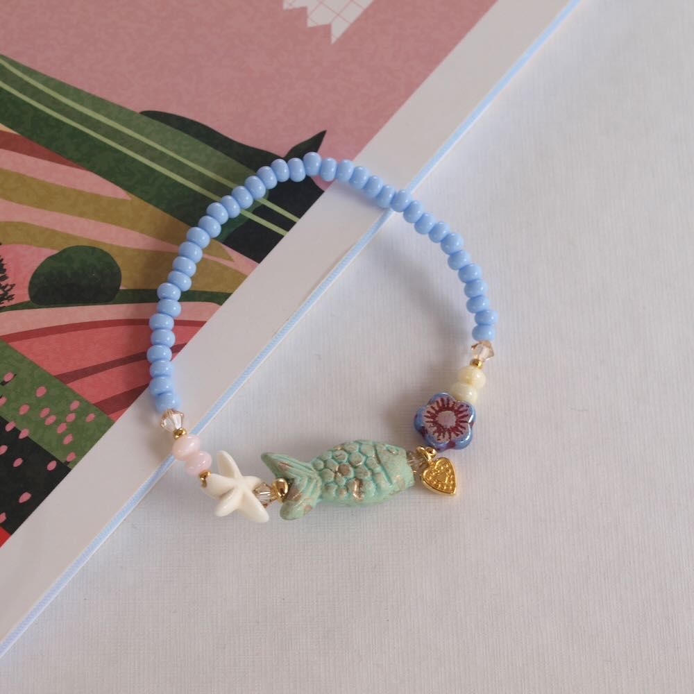 widaro armband fishy fish blue (kies je soort)