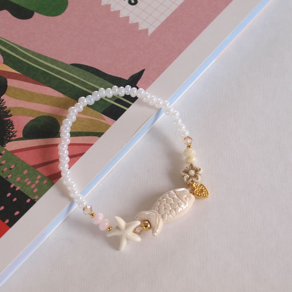 widaro armband fishy fish pink (kies je soort)