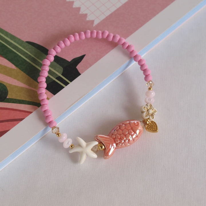 widaro armband fishy fish pink (kies je soort)