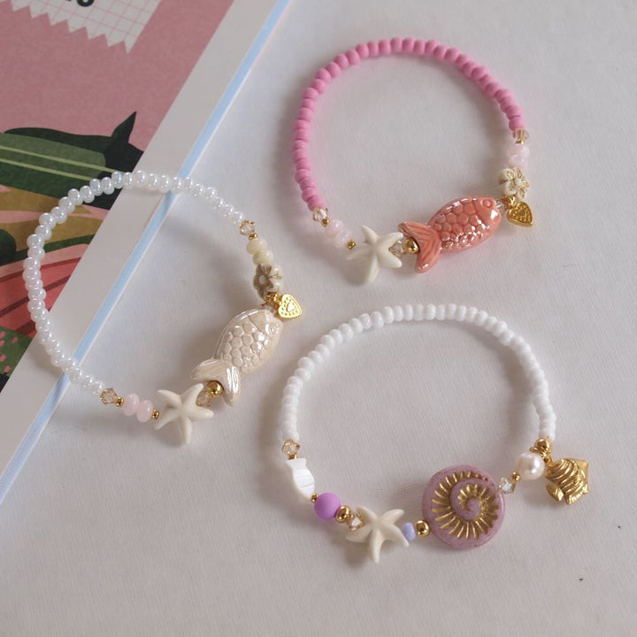 widaro armband fishy fish pink (kies je soort)