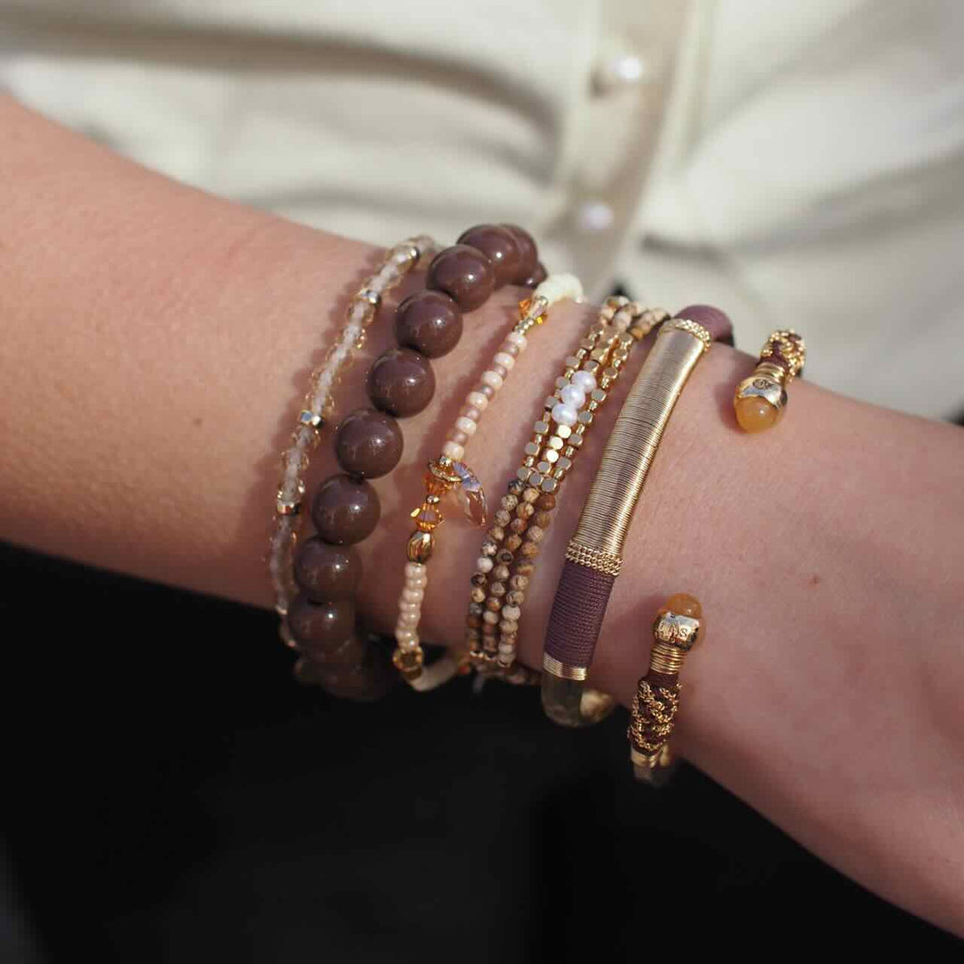 gas bijoux armband macao brown