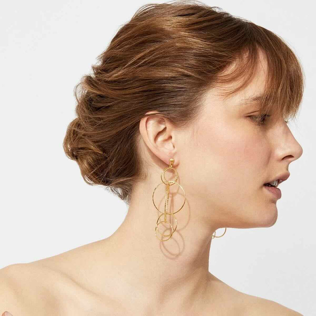 Gas bijoux oorbellen multi torsade small size