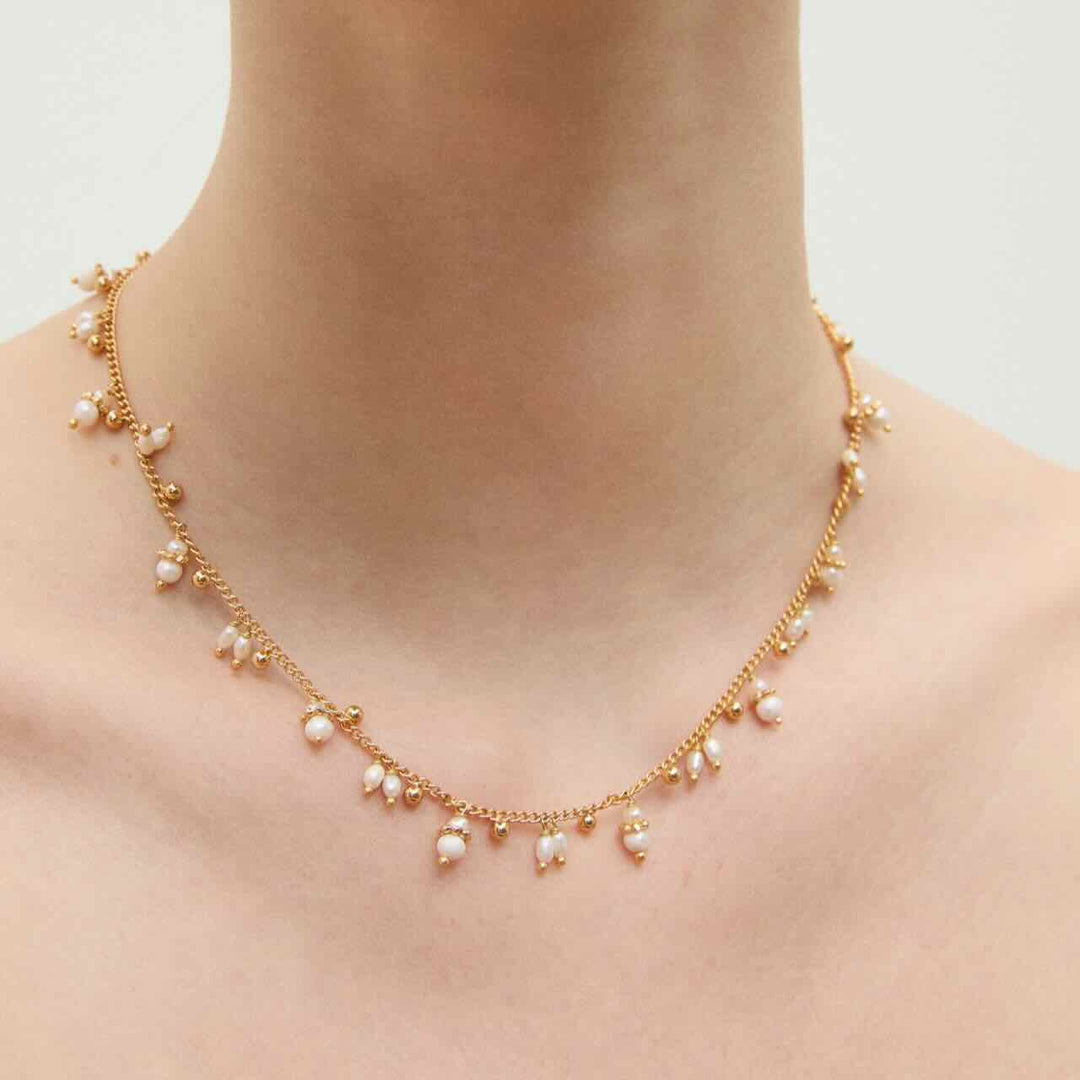 Gas bijoux ketting tangerine