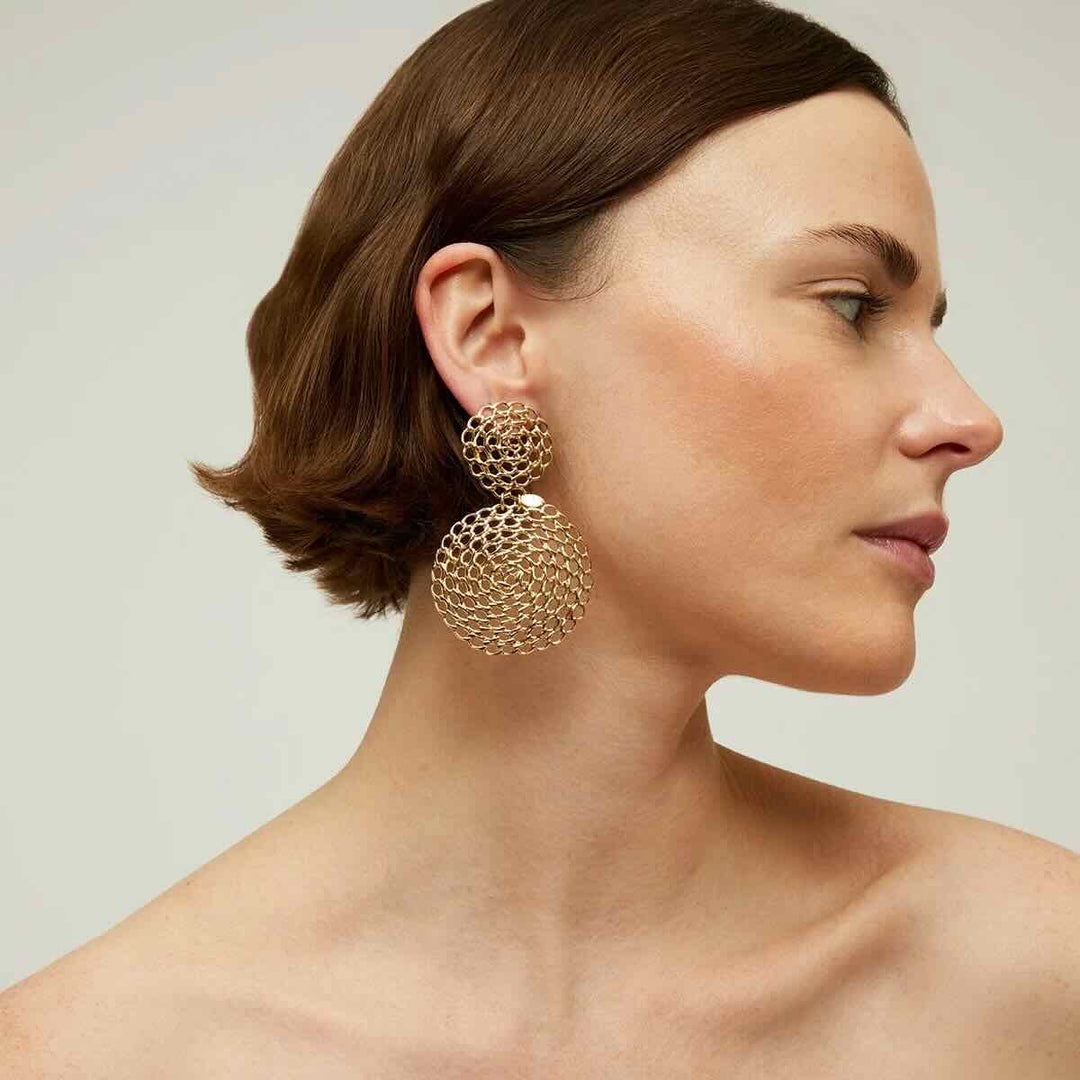 Gas bijoux oorbellen Onde gourmette