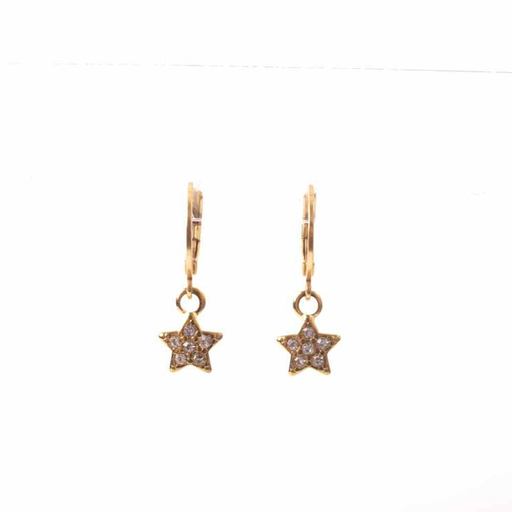 widaro oorbellen glitter stars (kies goud/zilver)