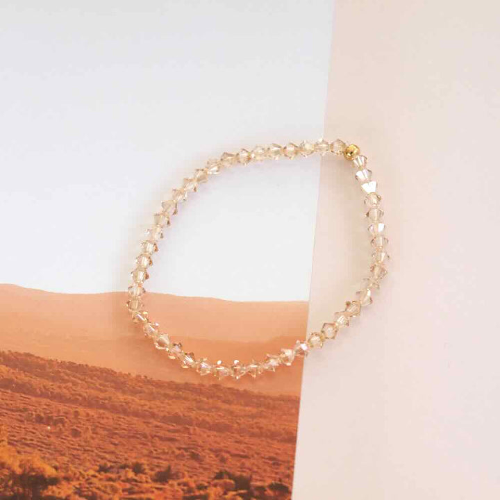 widaro armband swarovski brown beads