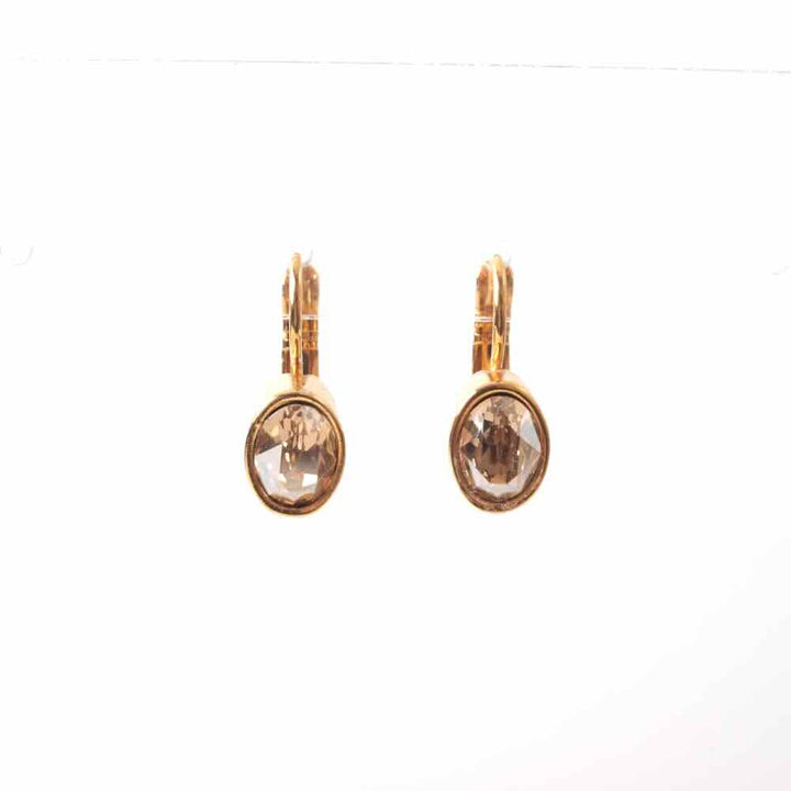 widaro oorbellen crystal golden shadow ovals