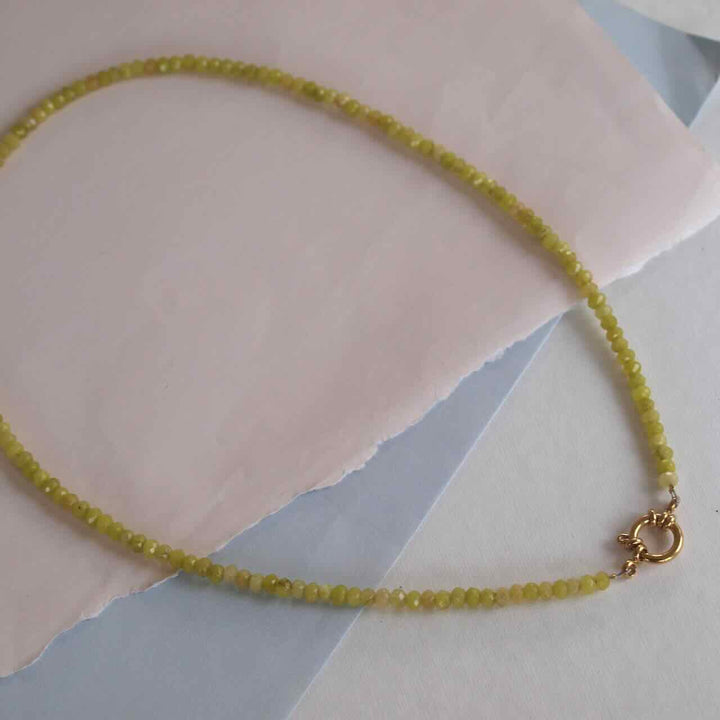 widaro ketting green agate
