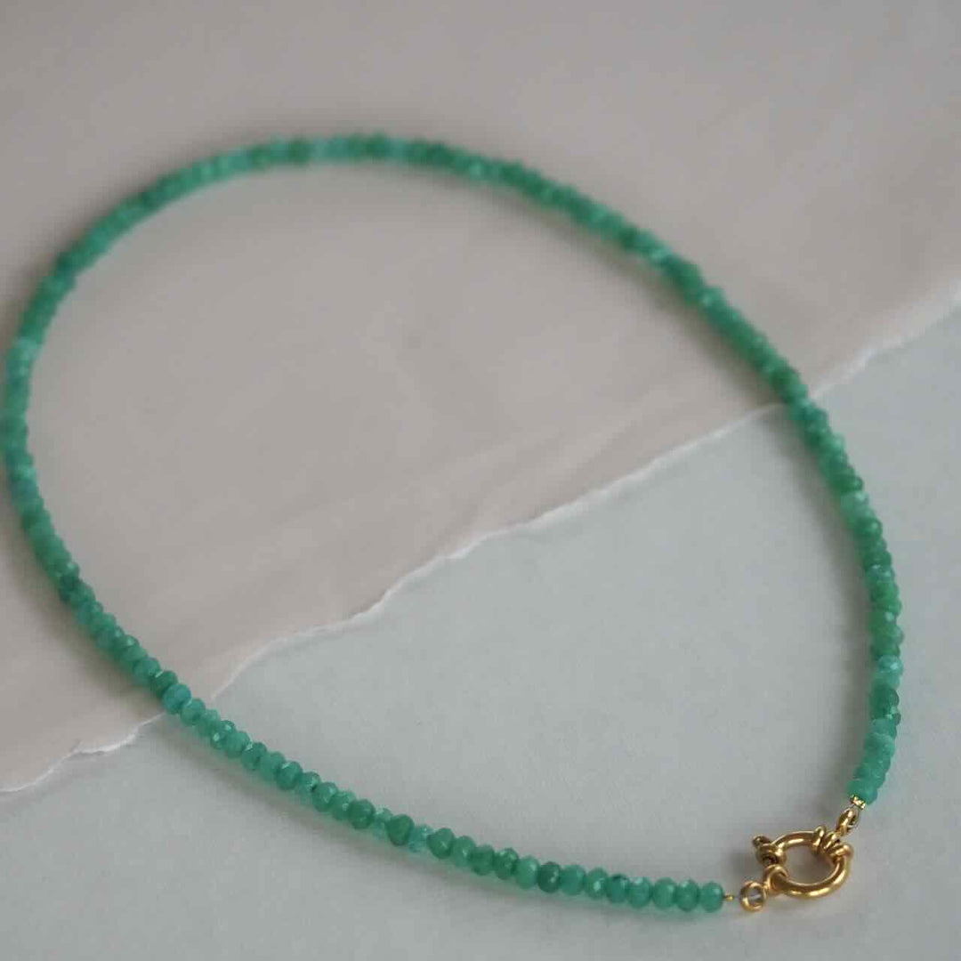 widaro ketting green agate (kies je lengte)