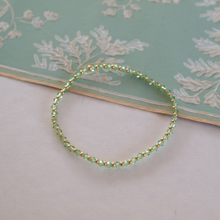 widaro armband green colour shine (kies je grootte)