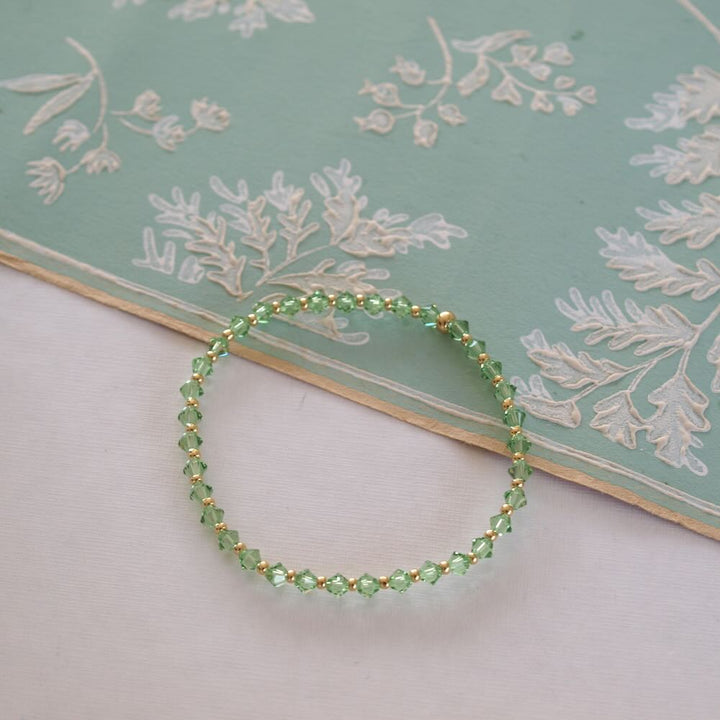 widaro armband green colour shine (kies je grootte)