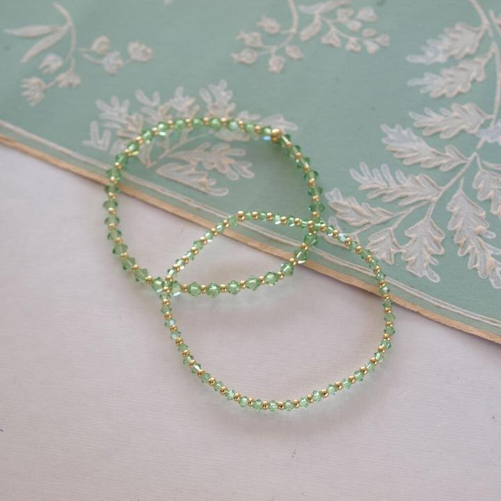 widaro armband green colour shine (kies je grootte)