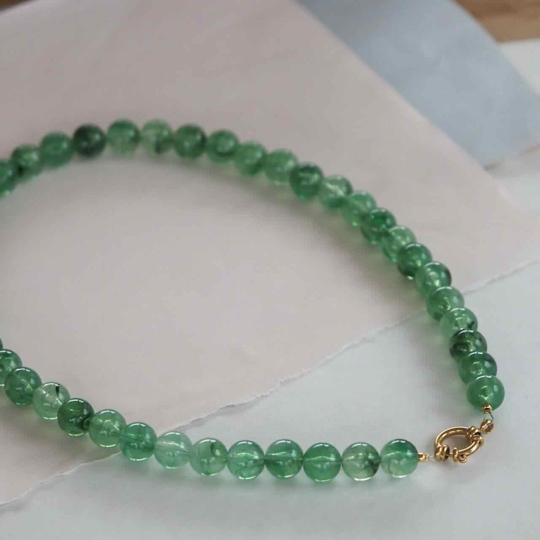 widaro ketting green marble