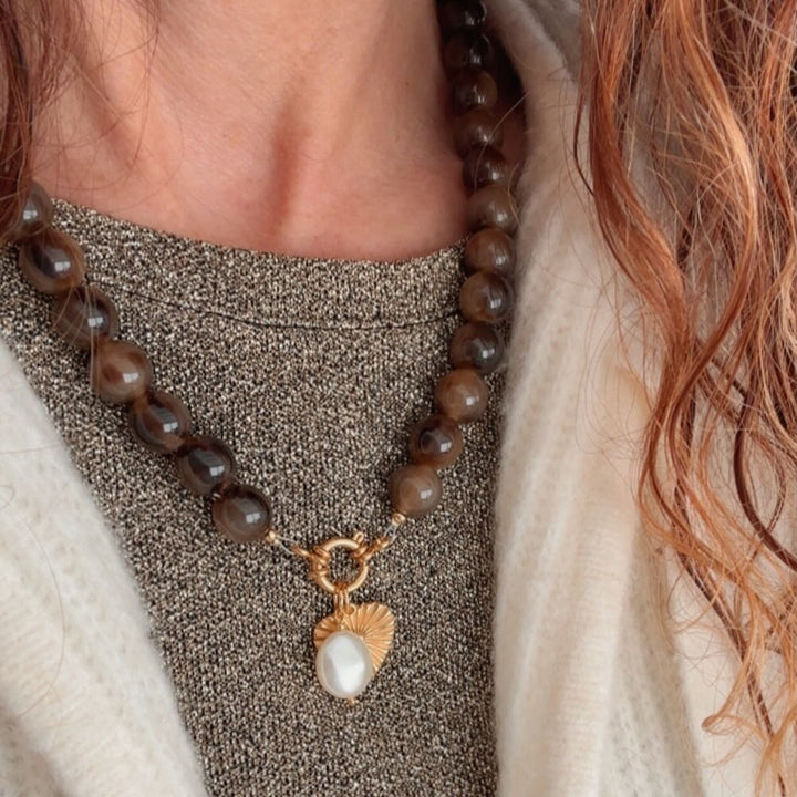 widaro ketting greige brown