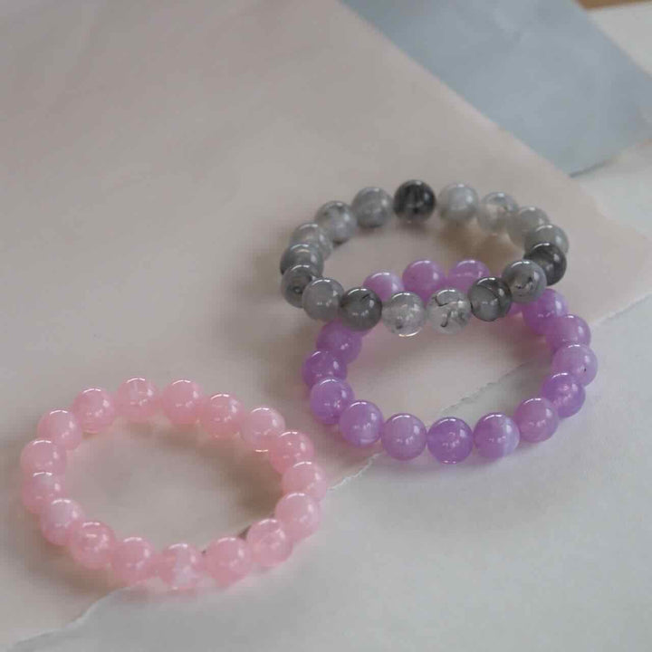 widaro armband pink/grey/lila marble (kies je kleur)