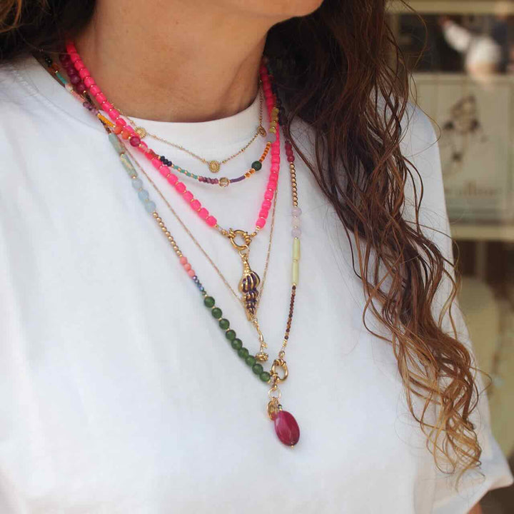 widaro ketting neon roze