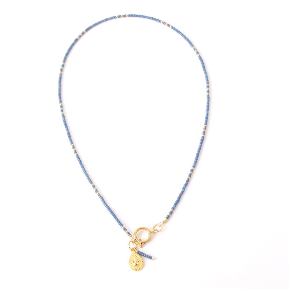 widaro halflange ketting soft blue