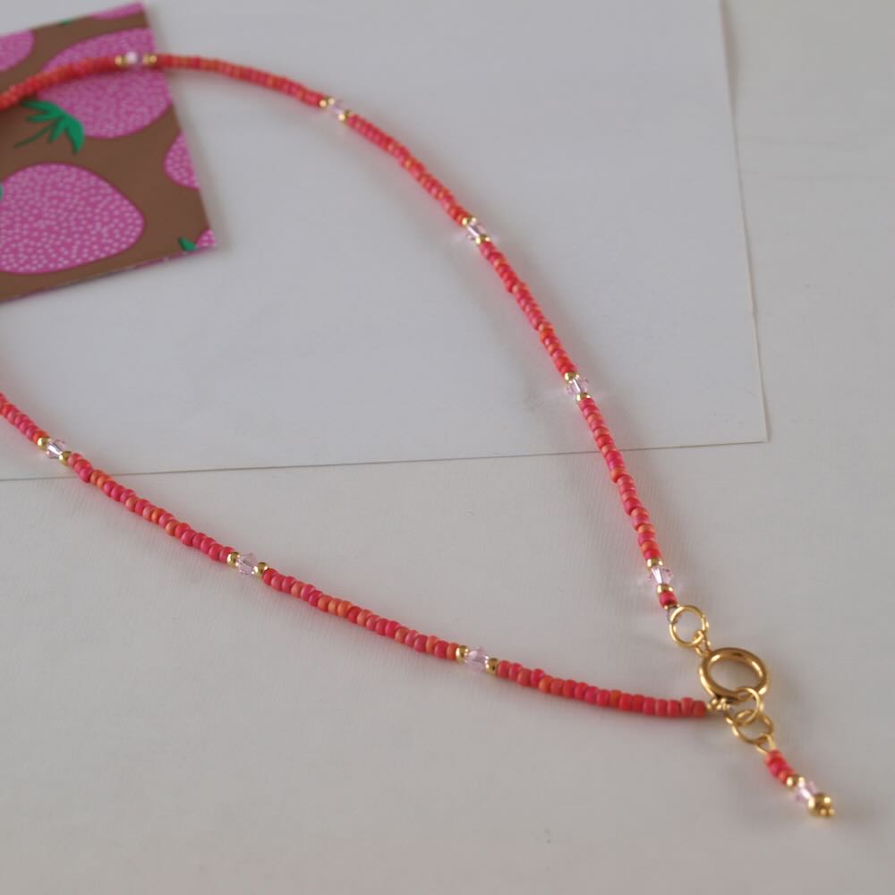 widaro halflange ketting red vermilion