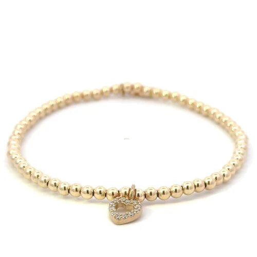 pscallme armband heart cc small (kies goud/zilver)