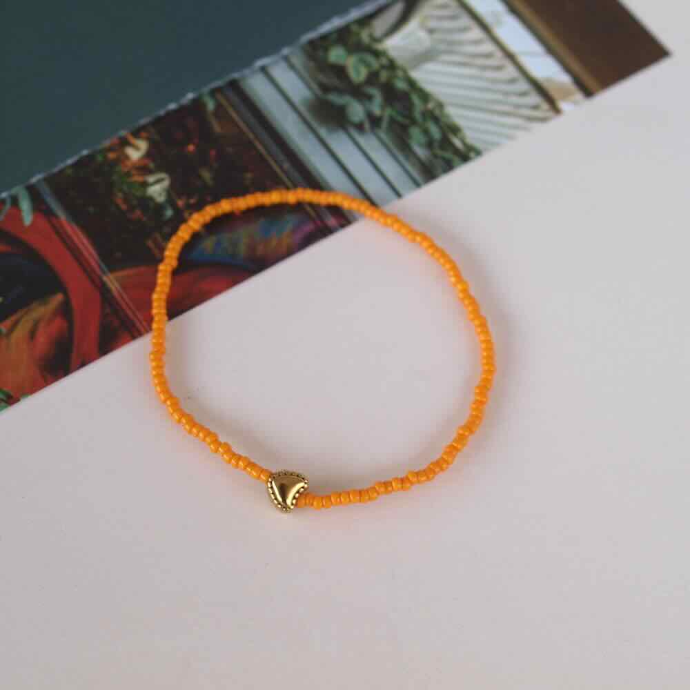 widaro armband colour with a heart (kies je soort)