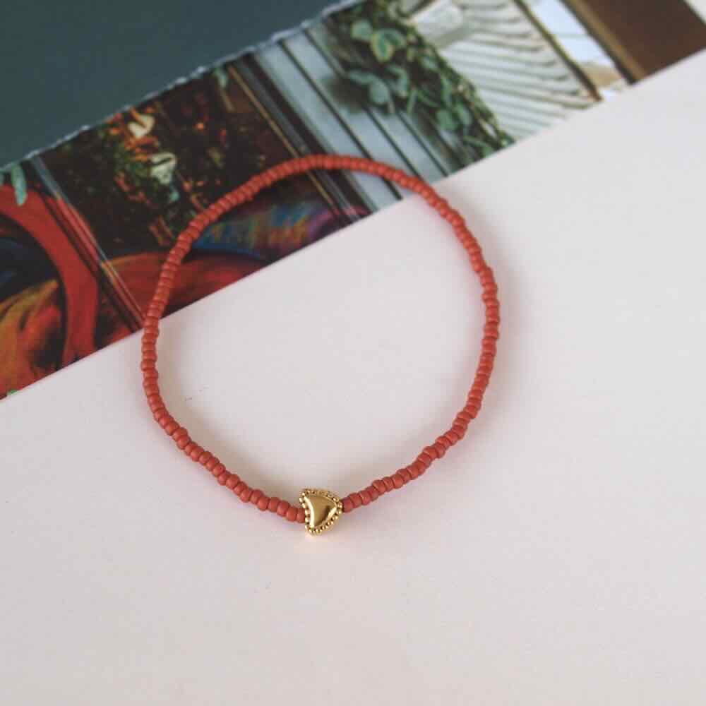 widaro armband colour with a heart (kies je soort)