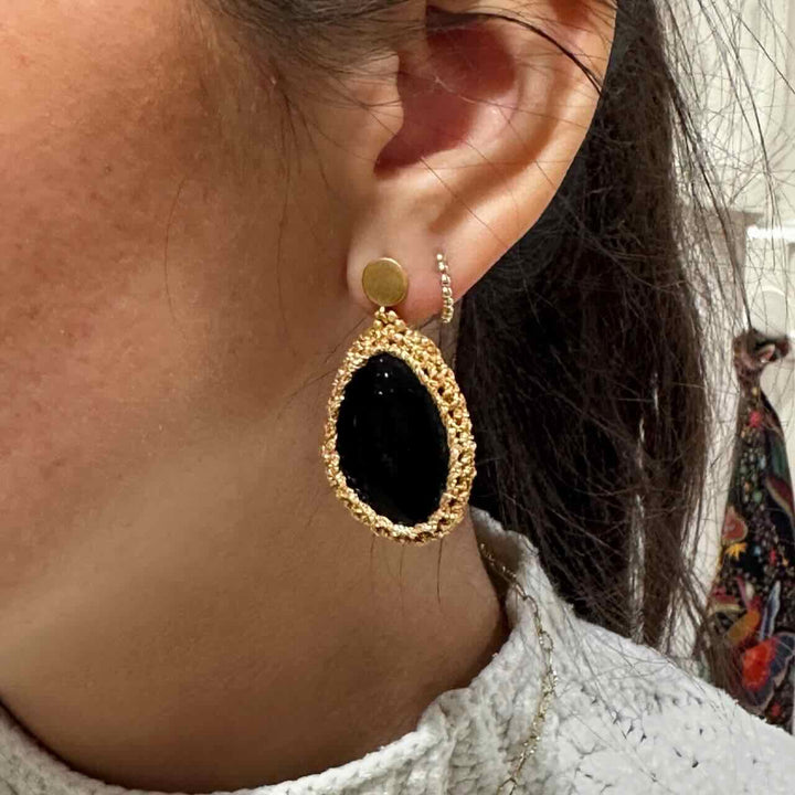 ibu jewels oorbellen jules onyx