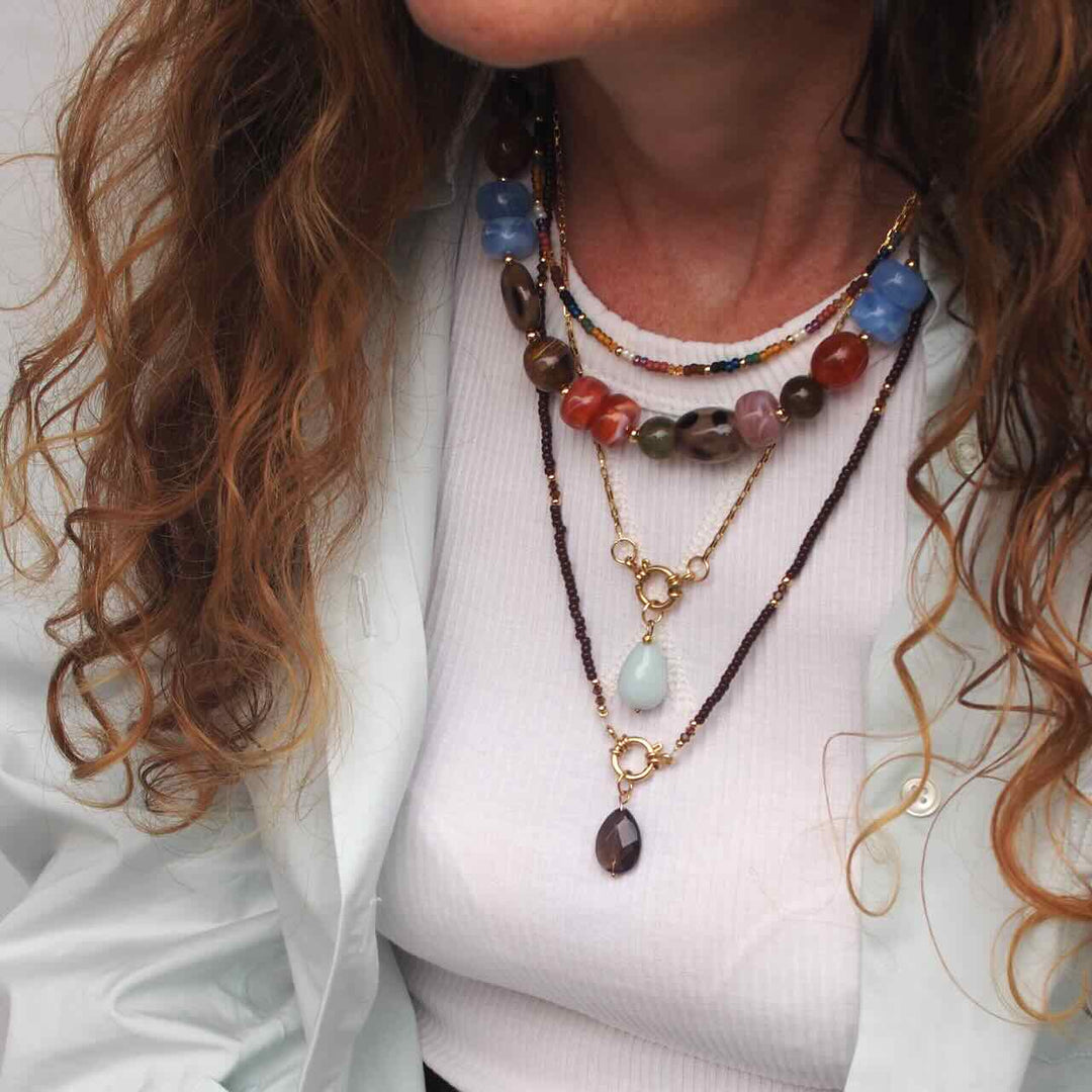widaro ketting big blue brown