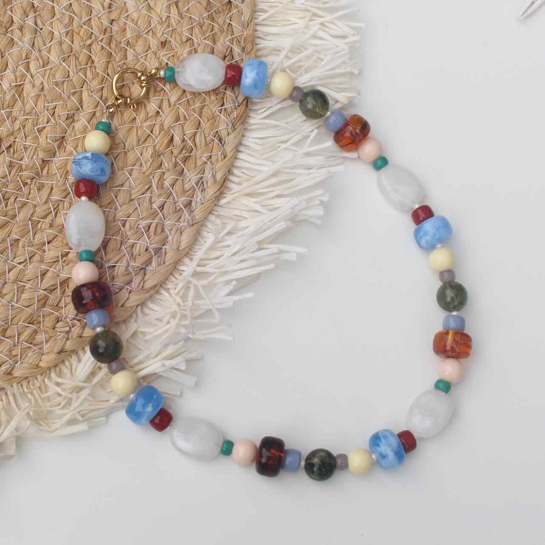 widaro ketting blue brown mix