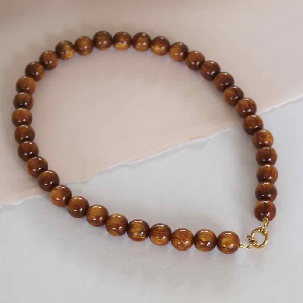 widaro ketting brown cognac