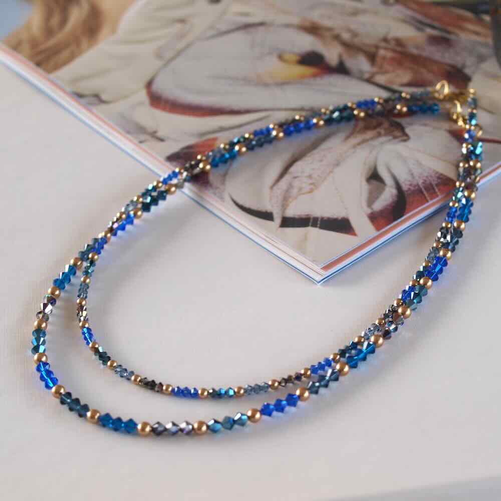 widaro ketting blue mix (kies je grootte)