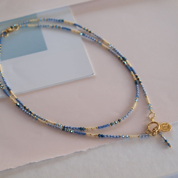 widaro ketting mix blue beige