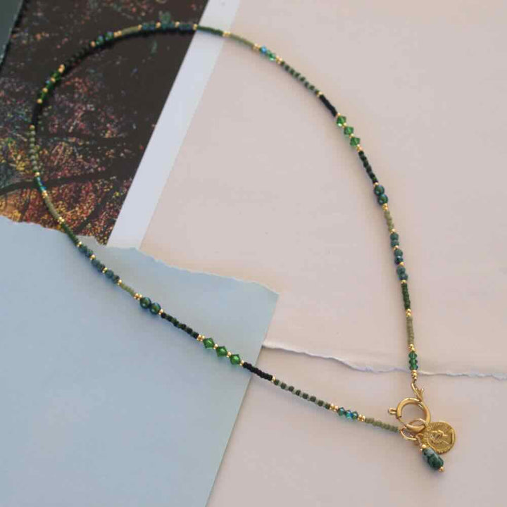 widaro ketting green black (kies je lengte)