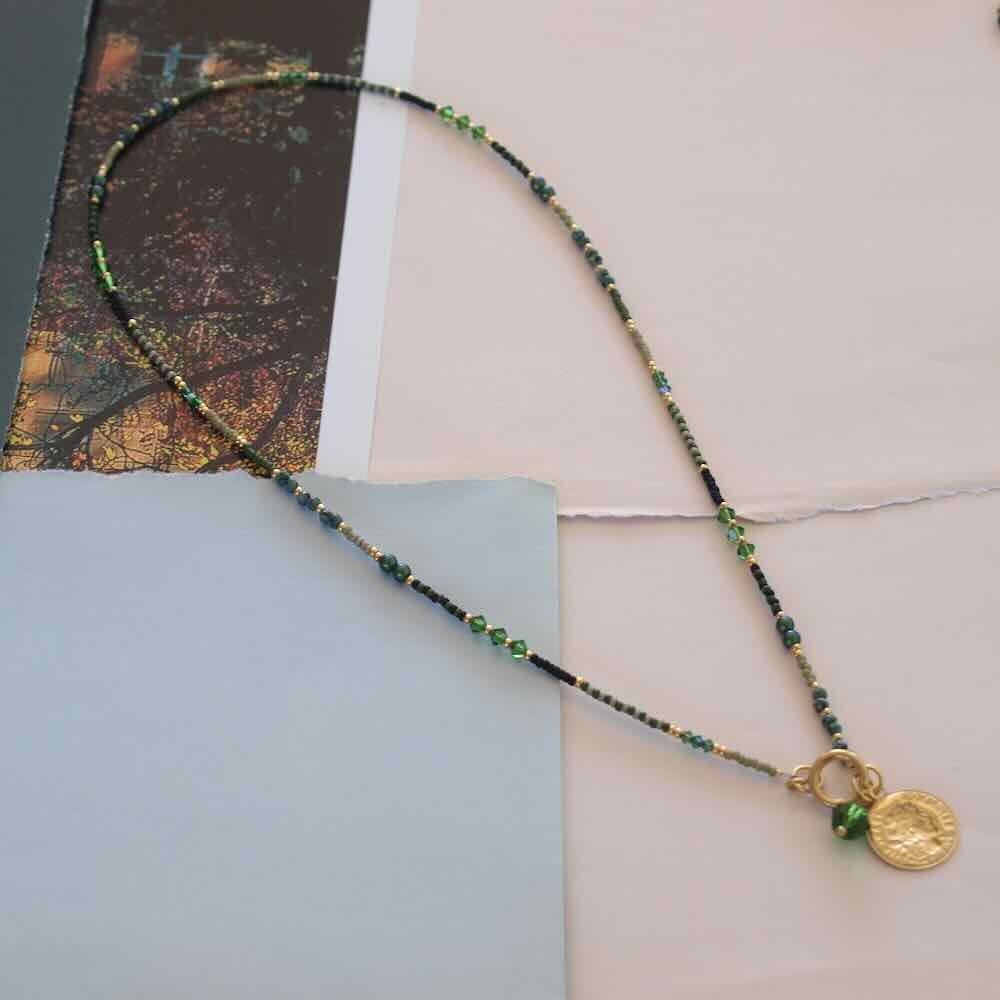 widaro ketting green black (kies je lengte)