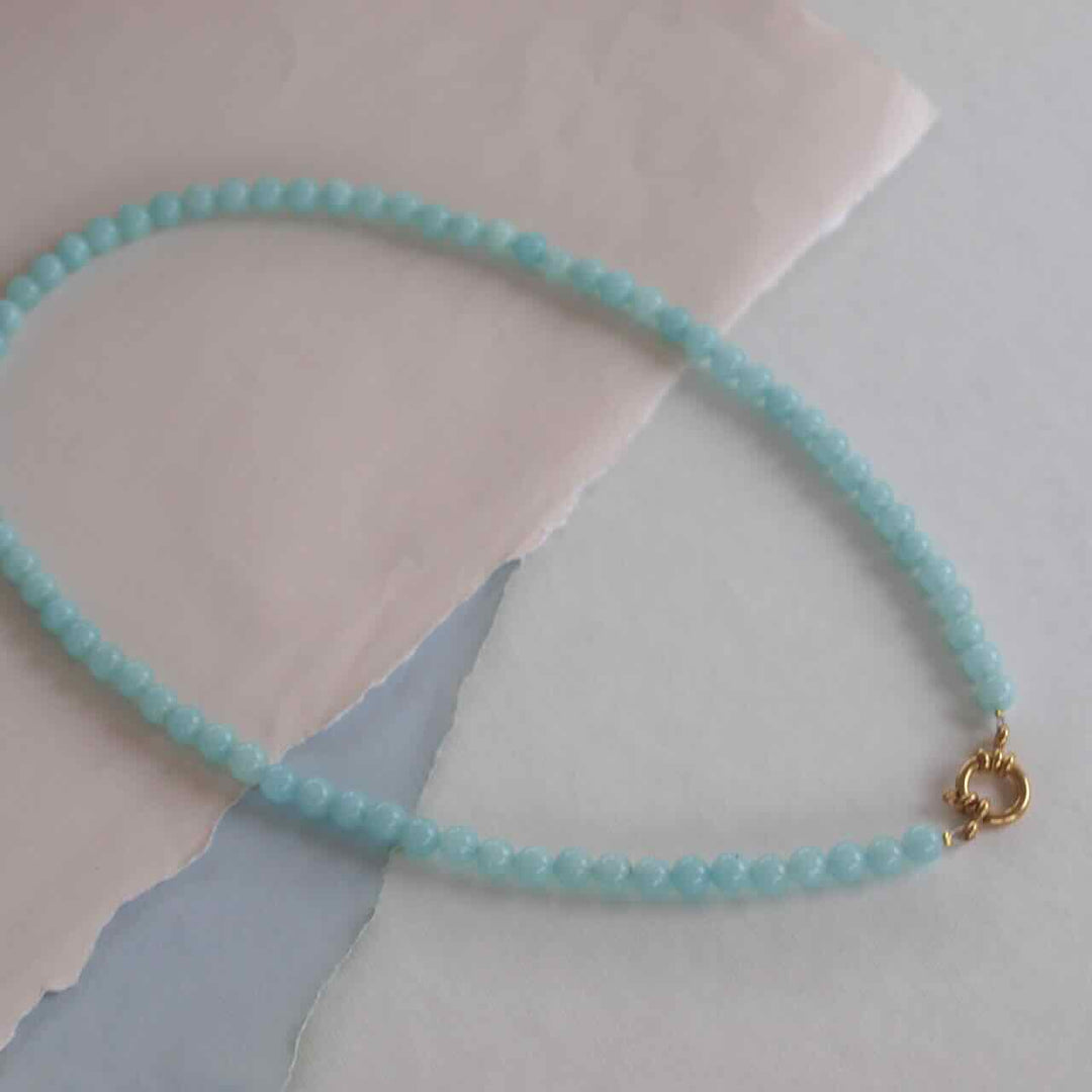 widaro ketting turquoise agata