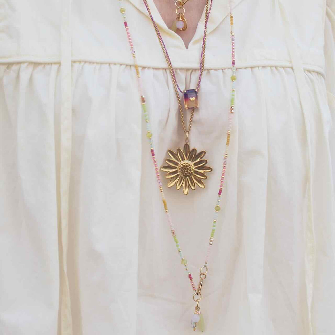widaro lange ketting sweet yellow 95 cm