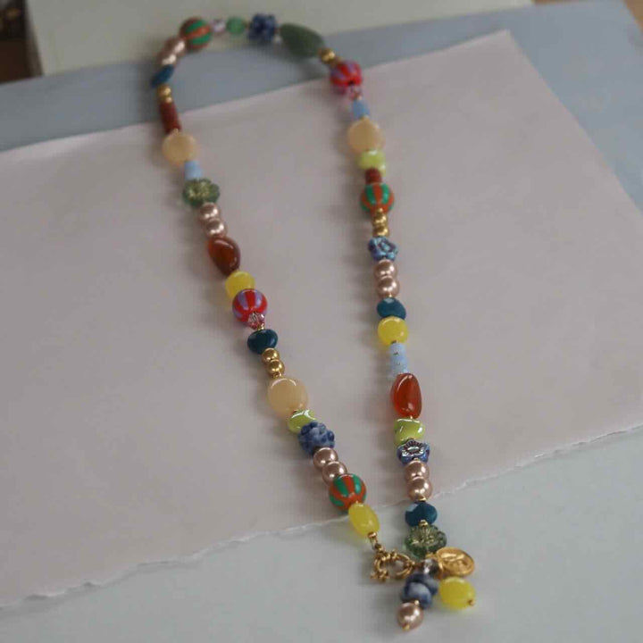 widaro lange ketting colour beads