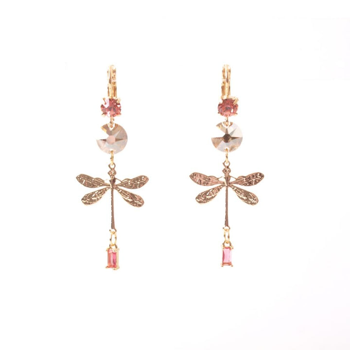 widaro oorbellen libelle peach