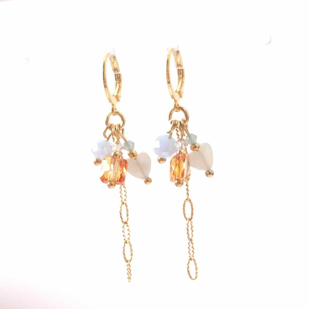 widaro oorbellen light blue charms