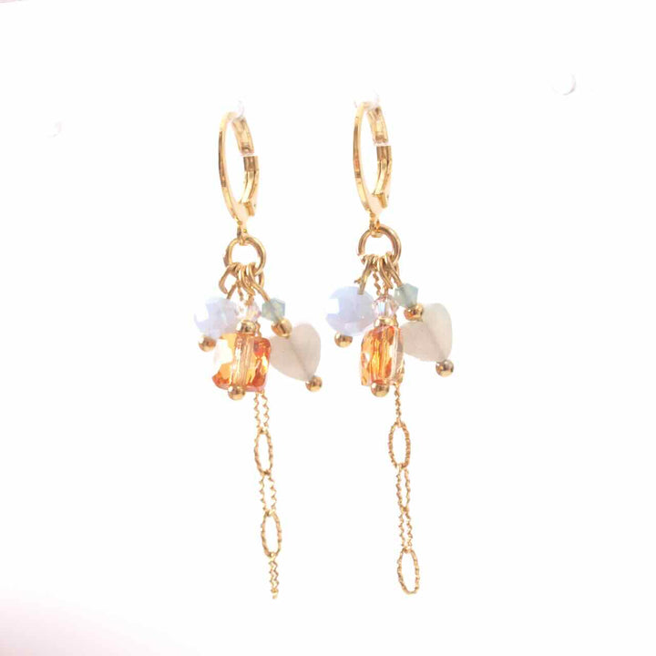 widaro oorbellen light blue charms