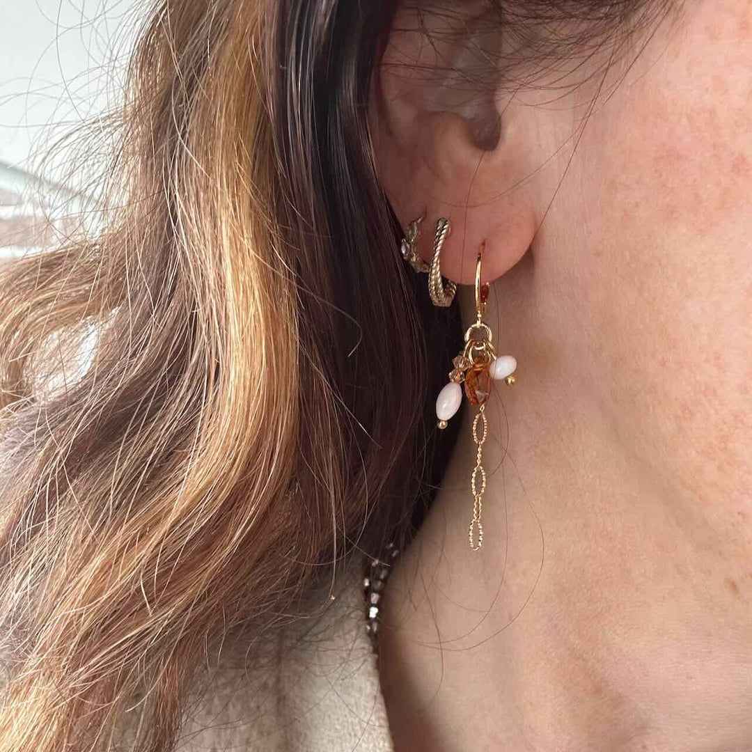 widaro oorbellen naturel charms