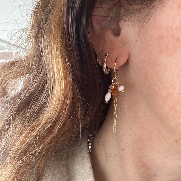 widaro oorbellen naturel charms