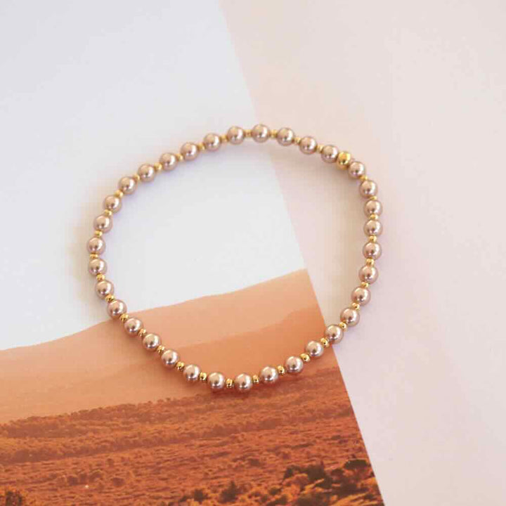 widaro swarovski parelarmband brown (kies je soort)