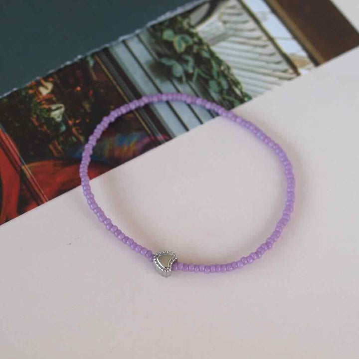widaro armband colour with a heart (kies je soort)