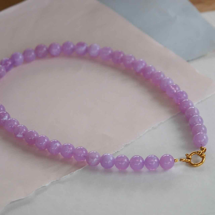 widaro ketting lila marble