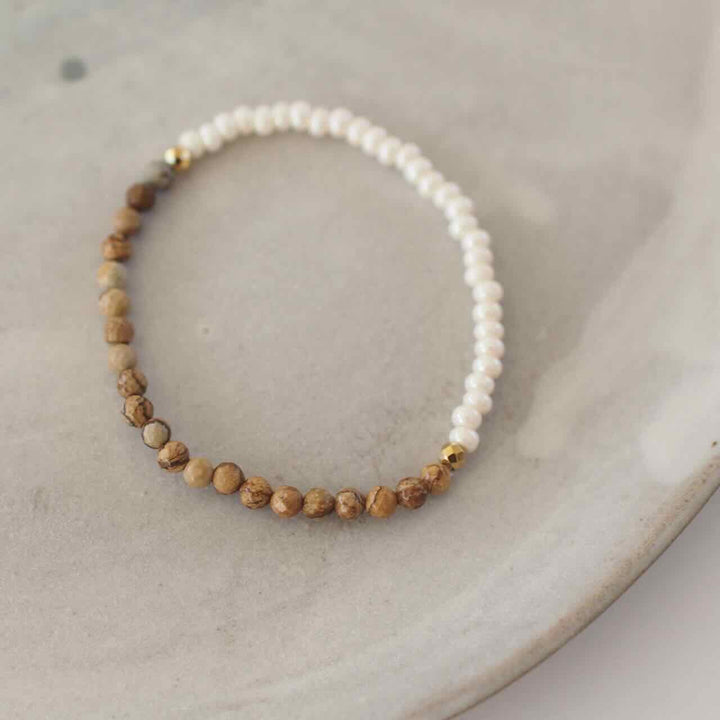widaro armband love the double brown beige