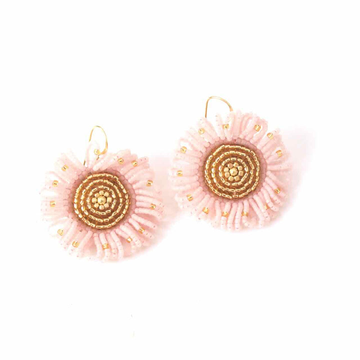 ibu jewels oorbellen mala light pink