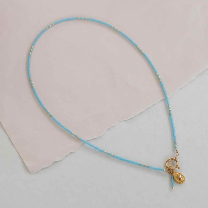 widaro halflange ketting mat blue