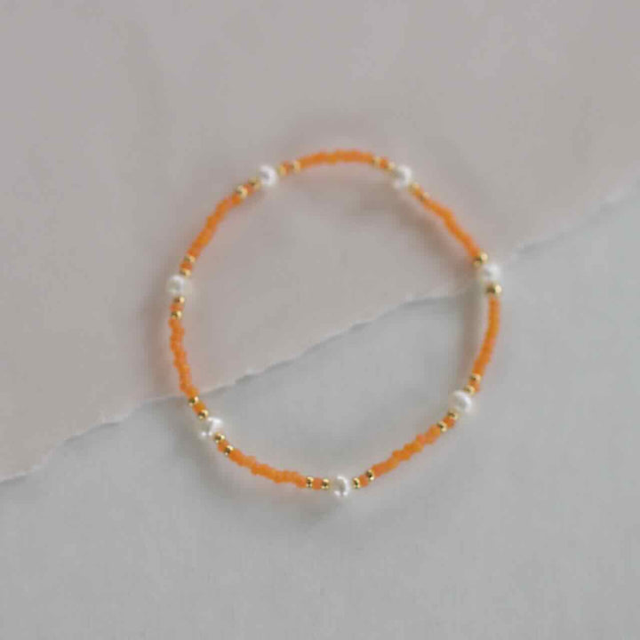 widaro armband orange pearl